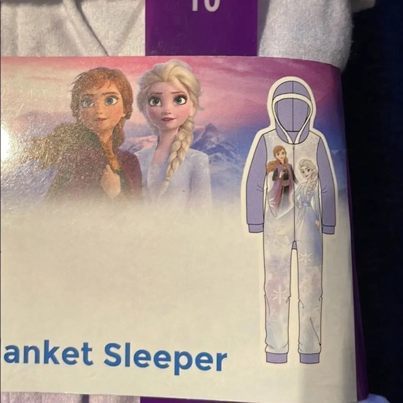 Kids- Frozen hooded blanket sleeper Size 10 - Picture 4 of 8
